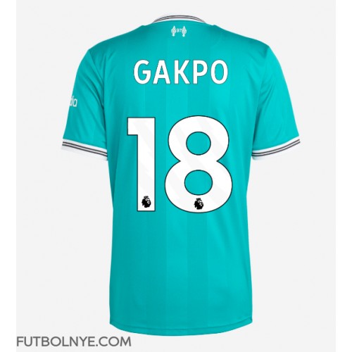 Camiseta Liverpool Cody Gakpo #18 Tercera Equipación 2025-26 manga corta